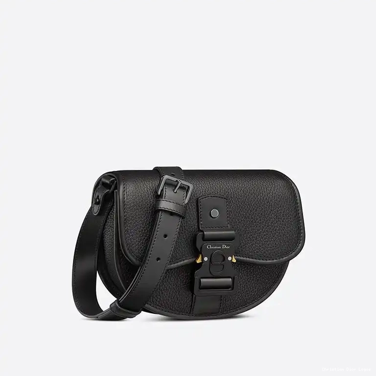 Cheap Grained Gallop Messenger Calfskin Black Dior 0611 Luxury